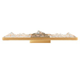 Himalayas Integrated LED 36in Vanity Light with Handcrafted Glass