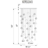 Salvador Integrated LED Polished Nickel Chandelier