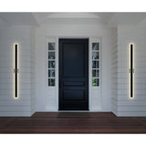 Malibu Integrated LED Black Outdoor Wall Light