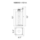 Rochester Integrated LED Black Outdoor Wall Light