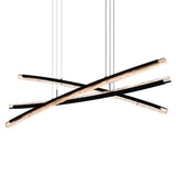 Saber Integrated LED 70in Chandelier with Handcrafted Glass