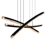 Saber Integrated LED 70in Chandelier with Handcrafted Glass