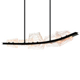 Arcus Integrated LED 50in Chandelier with Handcrafted Glass