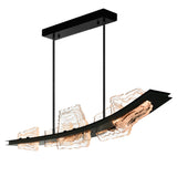 Arcus Integrated LED 50in Chandelier with Handcrafted Glass
