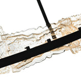 Arcus Integrated LED 50in Chandelier with Handcrafted Glass
