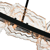 Arcus Integrated LED 50in Chandelier with Handcrafted Glass