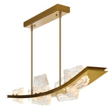 Arcus Integrated LED 50in Chandelier with Handcrafted Glass