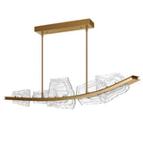 Arcus Integrated LED 50in Chandelier with Handcrafted Glass