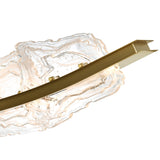 Arcus Integrated LED 50in Chandelier with Handcrafted Glass