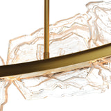 Arcus Integrated LED 50in Chandelier with Handcrafted Glass