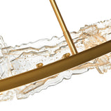 Arcus Integrated LED 50in Chandelier with Handcrafted Glass