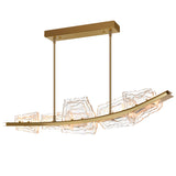 Arcus Integrated LED 50in Chandelier with Handcrafted Glass