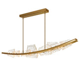 Arcus Integrated LED 70in Chandelier with Handcrafted Glass