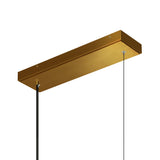 Moon Integrated LED 54in Chandelier with Handcrafted Glass