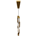 Moon Integrated LED 70in Chandelier with Handcrafted Glass