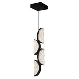 Moon Integrated LED 8in Mini Pendant with Handcrafted Glass