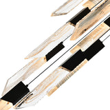 Petra Integrated LED 24in Chandelier with Handcrafted Glass