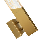 Petra Integrated LED 22in Wall Light with Handcrafted Glass