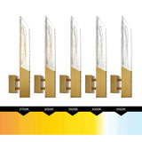 Petra Integrated LED 22in Wall Light with Handcrafted Glass
