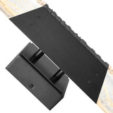 Petra Integrated LED Sand Black Indoor-Outdoor Wall Light with Handcrafted Glass