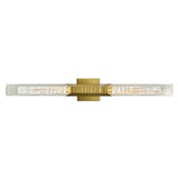 Petra Integrated LED 36in Vanity Light with Handcrafted Glass