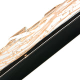 Contour Integrated LED Sand Black Indoor-Outdoor Wall Light with Handcrafted Glass