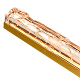 Contour Integrated LED 19in Wall Light with Handcrafted Glass