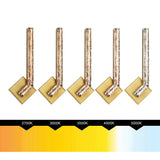 Contour Integrated LED 19in Wall Light with Handcrafted Glass