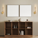 Contour Integrated LED 19in Wall Light with Handcrafted Glass