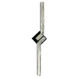 Contour Integrated LED Sand Black Indoor-Outdoor Wall Light with Handcrafted Glass