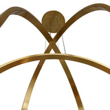 Curva Integrated LED 38in Chandelier with Handcrafted Glass