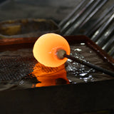 Curva Integrated LED 19in Sand Black Indoor-Outdoor Wall Light with Handcrafted Glass