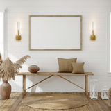 Curva Integrated LED 19in Wall Light with Handcrafted Glass
