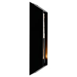 Curva Integrated LED 24in Sand Black Outdoor Wall Light with Handcrafted Glass