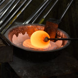 Curva Integrated LED 24in Sand Black Outdoor Wall Light with Handcrafted Glass