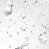 Rain Drop Chrome Chandelier