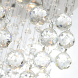 Rain Drop Chrome Chandelier