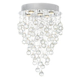Rain Drop Chrome Chandelier