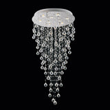 Rain Drop Chrome Chandelier