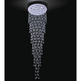 Rain Drop Chrome Chandelier