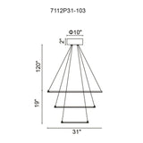 Chalice Integrated LED White Chandelier