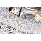 Empire 4 Light 14in Flush Mount with Crystals