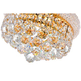 Empire 4 Light 14in Flush Mount with Crystals