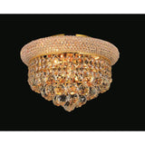 Empire 4 Light 14in Flush Mount with Crystals