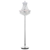 Empire 8 Light 18in Floor Lamp with Crystals