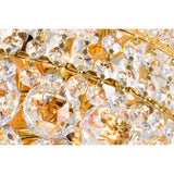 Empire 8 Light 18in Floor Lamp with Crystals