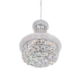 Empire 6 Light 14in Chandelier with Crystals