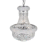 Empire 6 Light 14in Chandelier with Crystals
