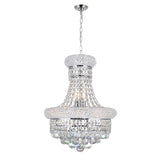 Empire 6 Light 14in Chandelier with Crystals