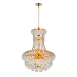 Empire 6 Light 14in Chandelier with Crystals